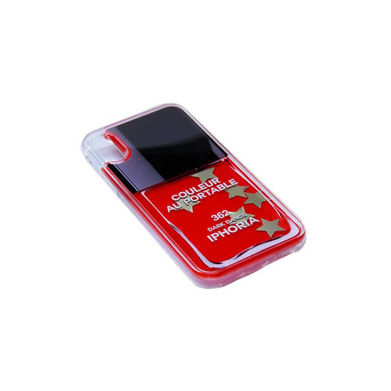 Liquid Case for Apple iPhone X/XS - Nailpolish Stars