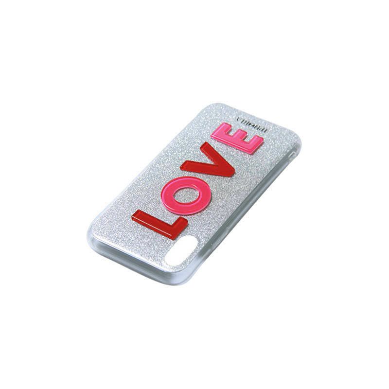 3D Case for Apple iPhone X/XS - Love Pink Red