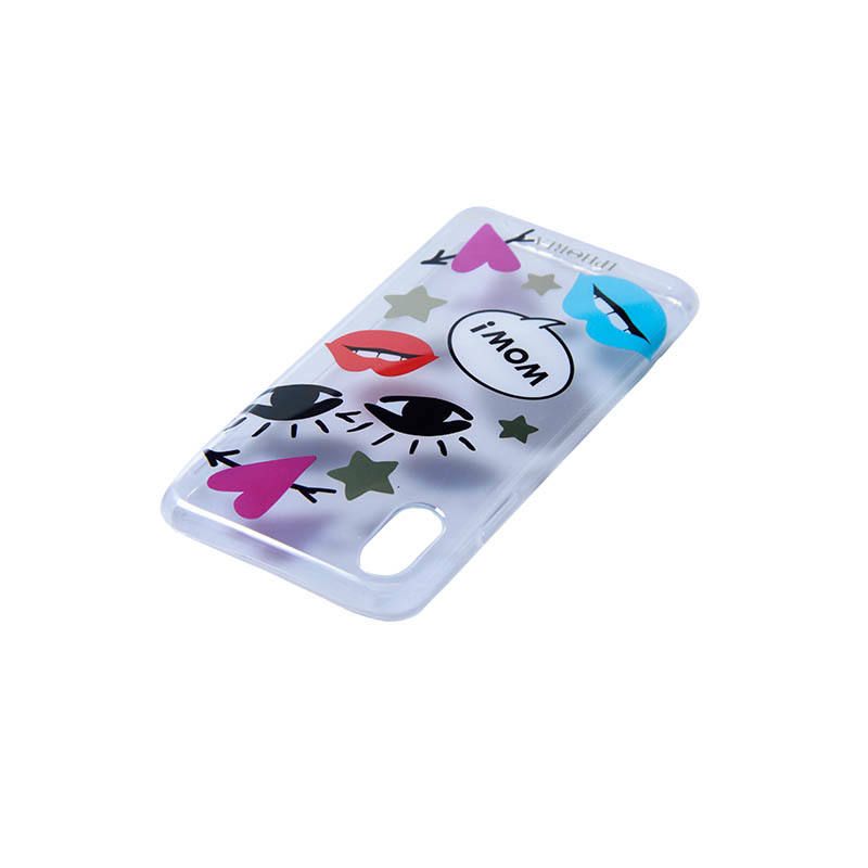 Case for Apple iPhone X/XS - Icons Transparent Flashy