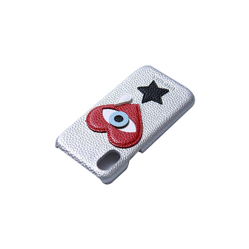 Veggie Leather Case for Apple iPhone X/XS - Heart Teardrop