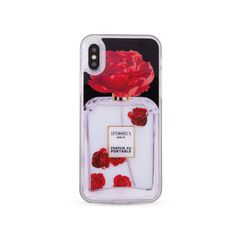 Liquid Case for Apple iPhone X/XS - Parfum Flower Red