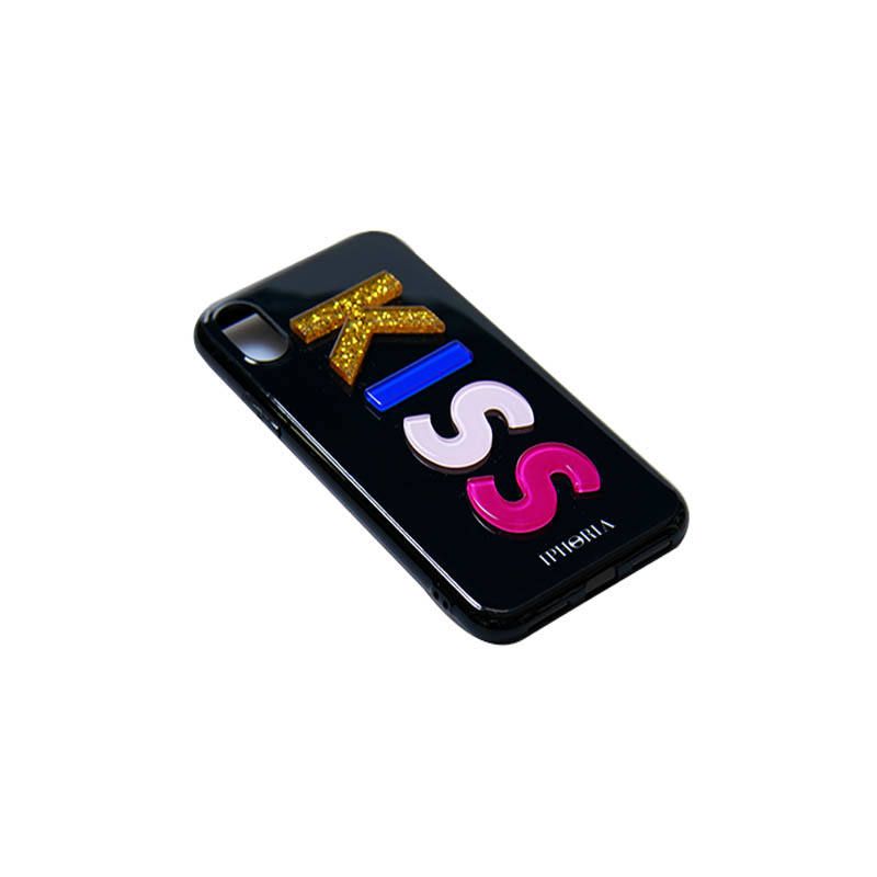 3D Case for Apple iPhone X/XS - Kiss Black
