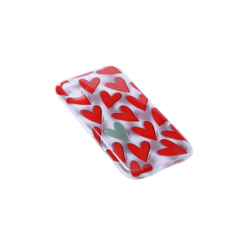 Case for Apple iPhone X/XS - Hearts Red