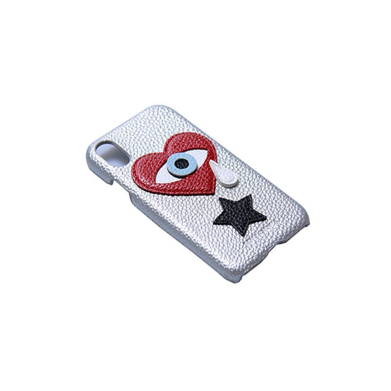 Veggie Leather Case for Apple iPhone X/XS - Heart Teardrop