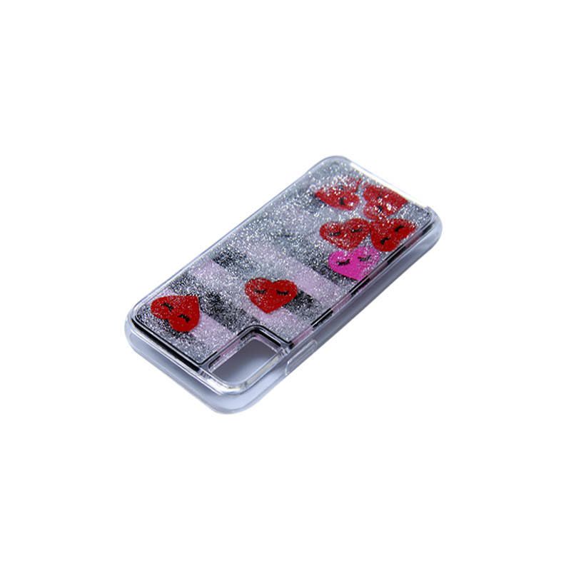 Liquid Case for Apple Iphone X/XS - Hearts Stripes