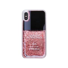 Liquid Case for Apple iPhone X/XS - Nailpolish Lovely Rose