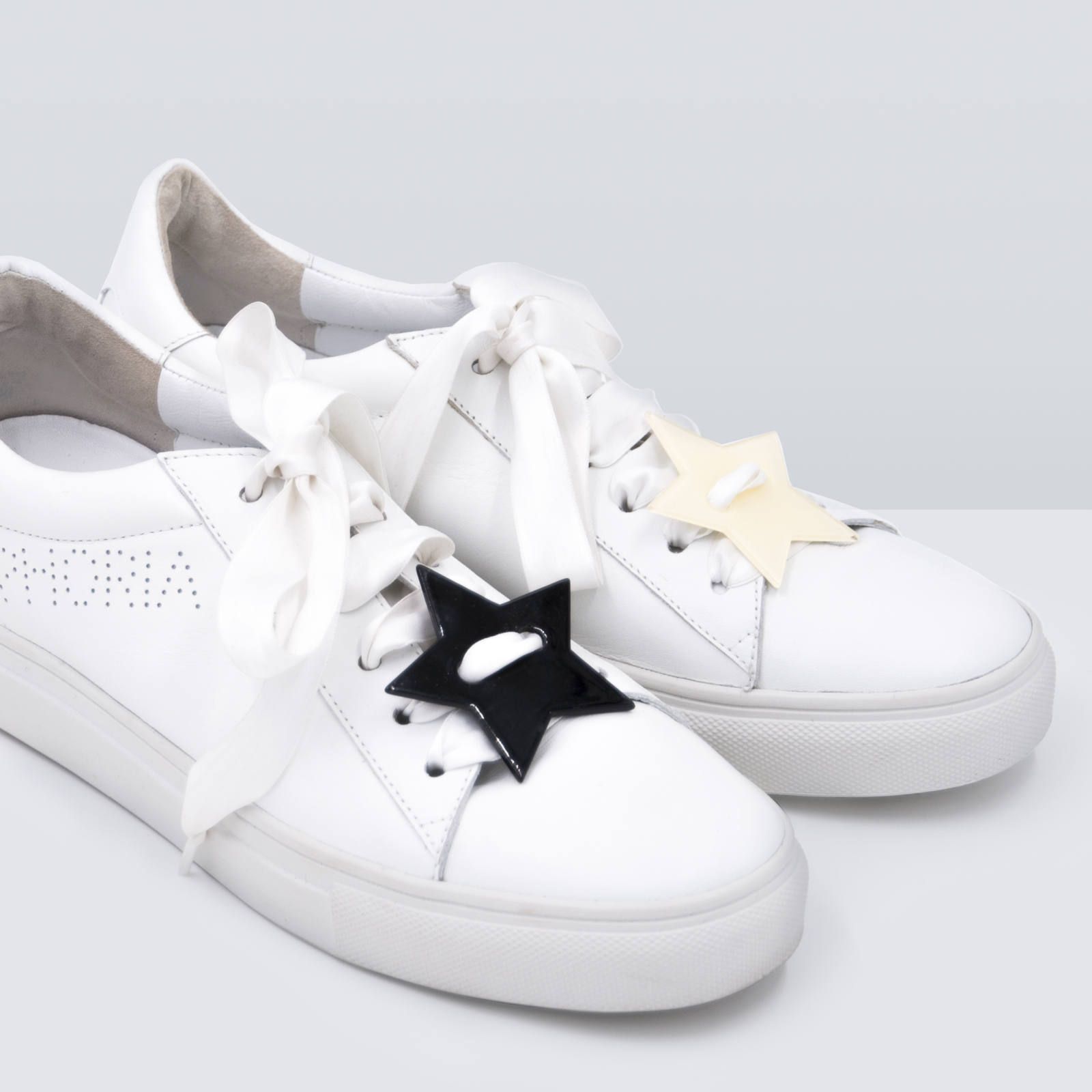 Acryl Sneaker Patches - Stars Black and Nude