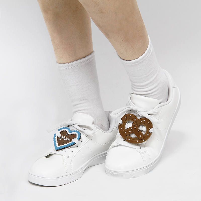 Acryl Sneaker Patches - Pretzel and Heart