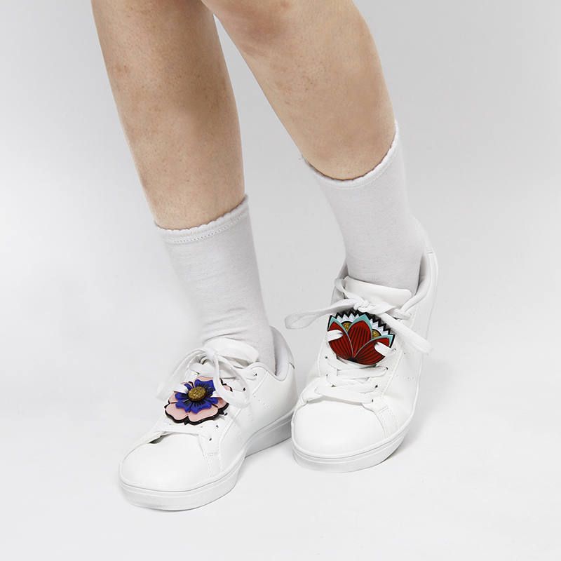 Acryl Sneaker Patches - Flowers