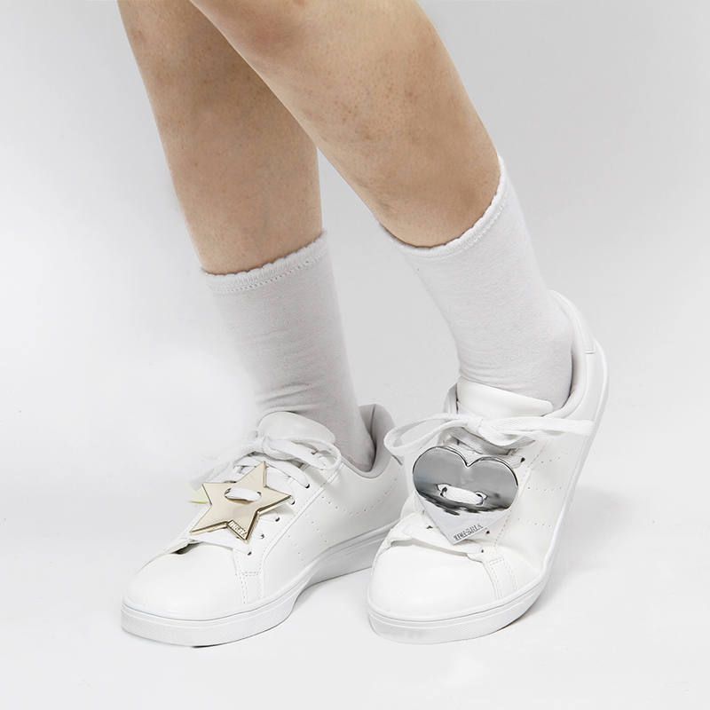 Metal Sneaker Patches - Heart And Star