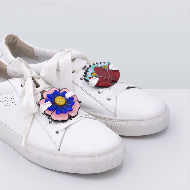 Acryl Sneaker Patches - Flowers