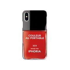 Case for Apple iPhone X/XS - Nailpolish Vernis Rouge