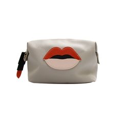 Washbag - Grey Lips
