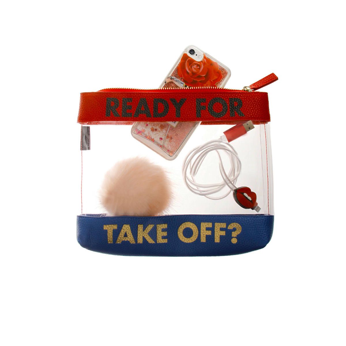 Inflight Bag - Ready for take off Blue Red