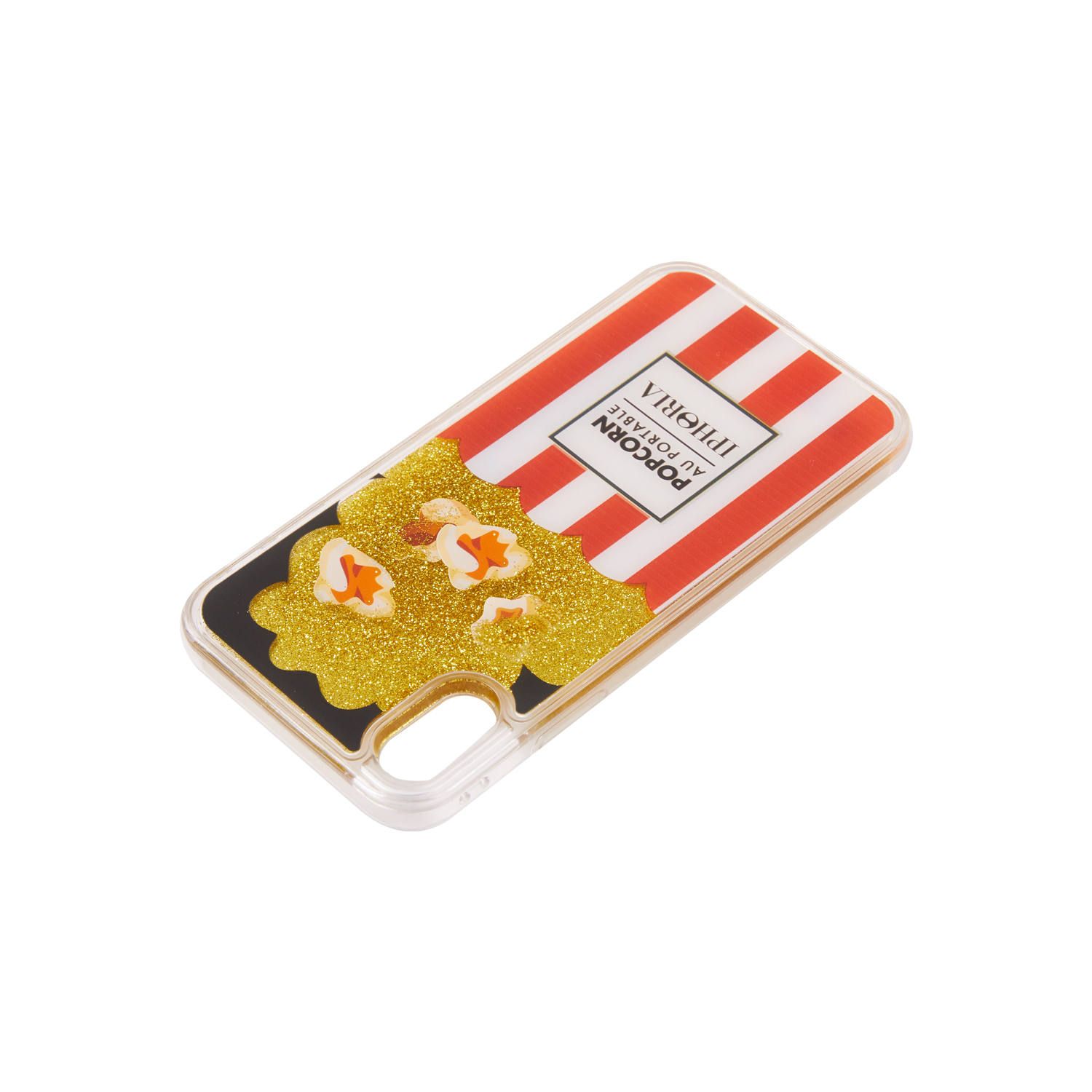 Liquid Case for Apple iPhone X/XS - Popcorn Red and White Stripes