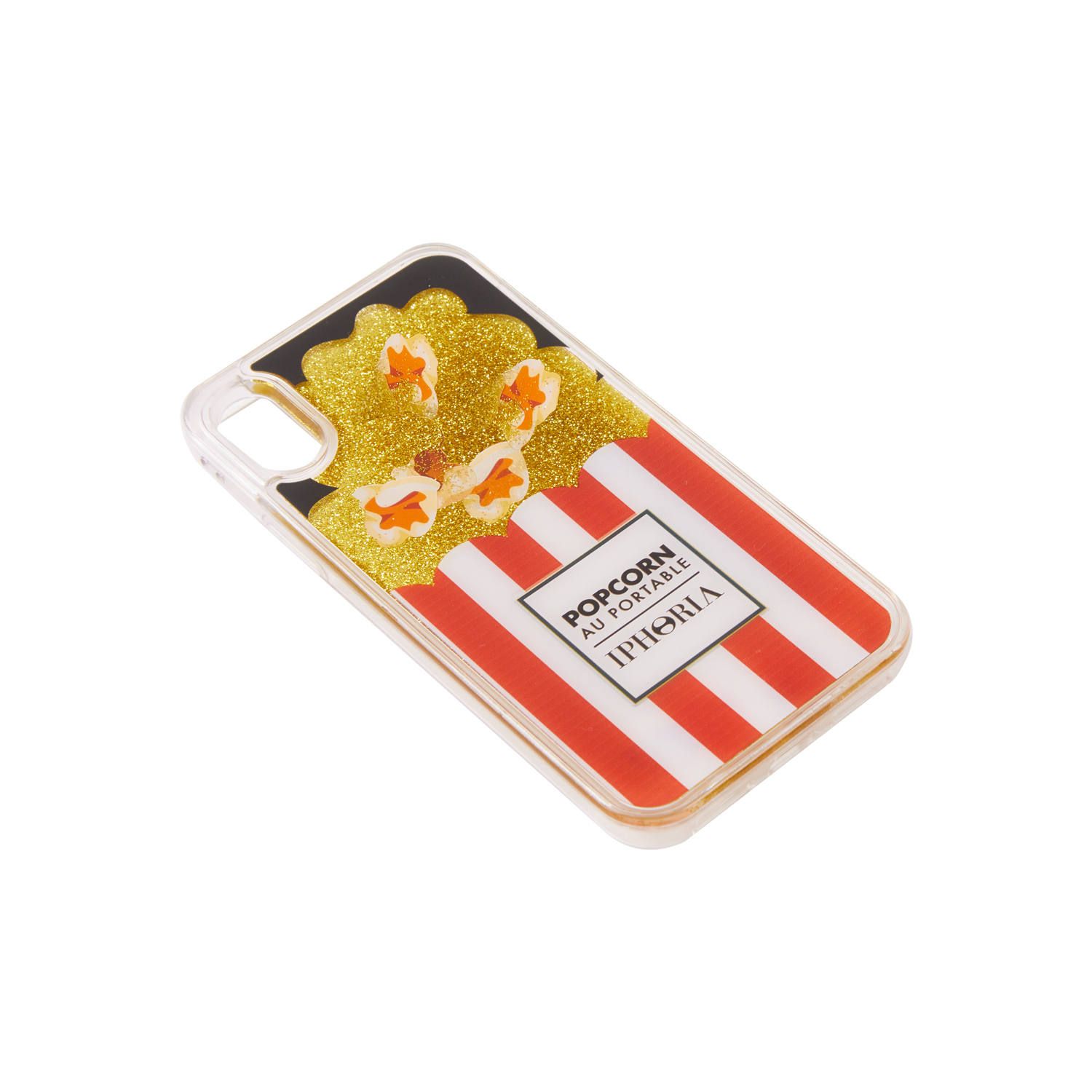Liquid Case for Apple iPhone X/XS - Popcorn Red and White Stripes