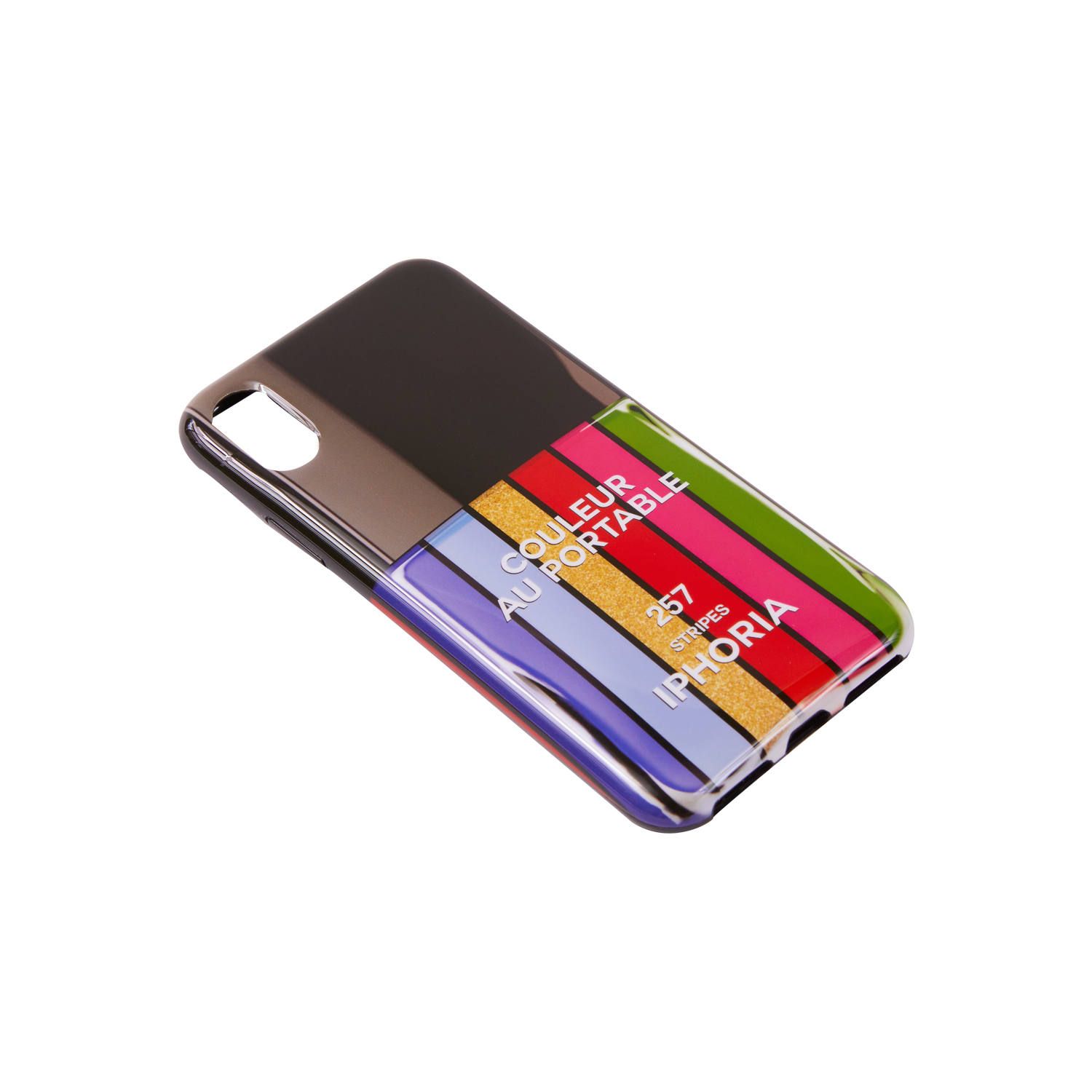 Case for Apple iPhone X/XS - Nailpolish Stripes Multicolor