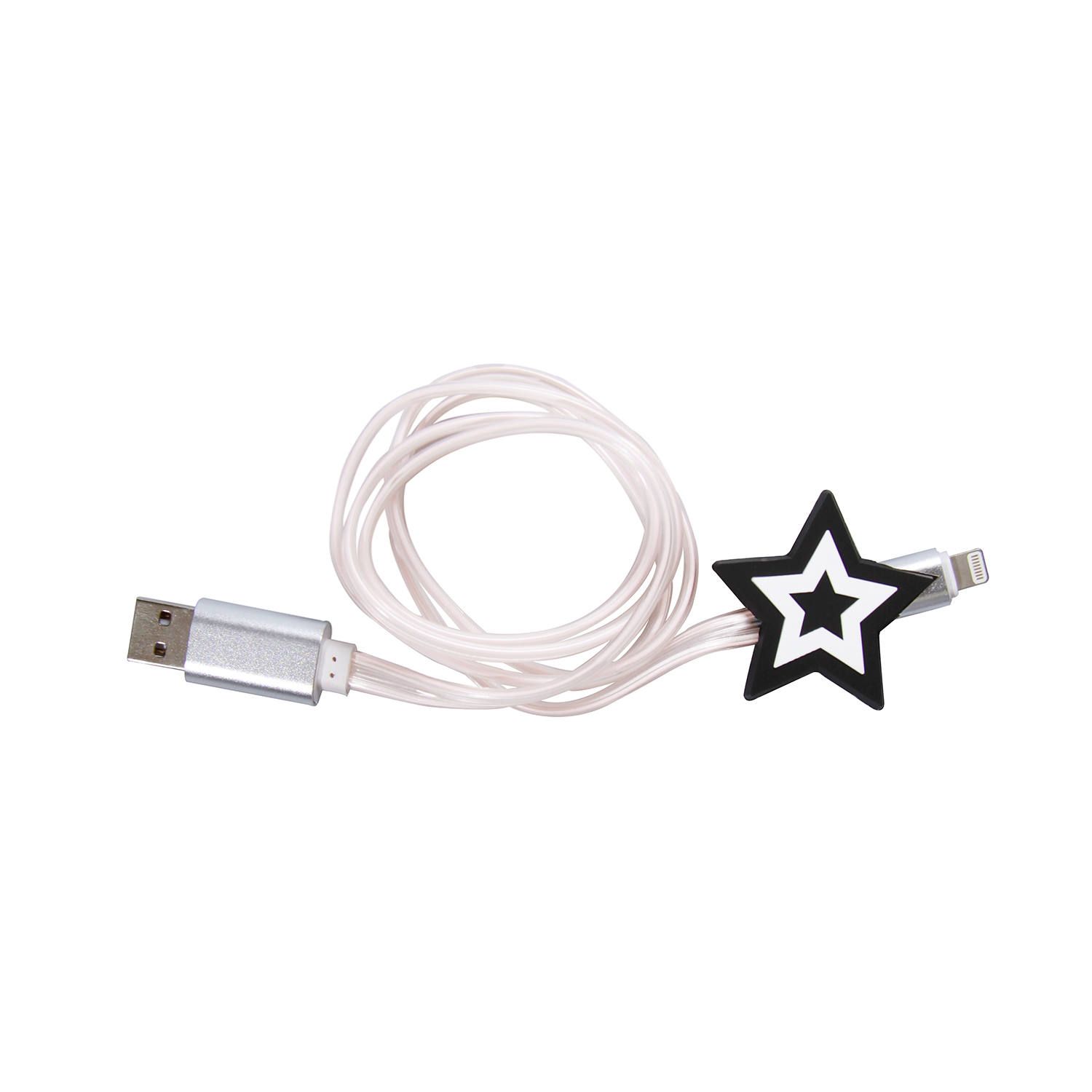 Lighting Cable for Apple iPhone - Black Star