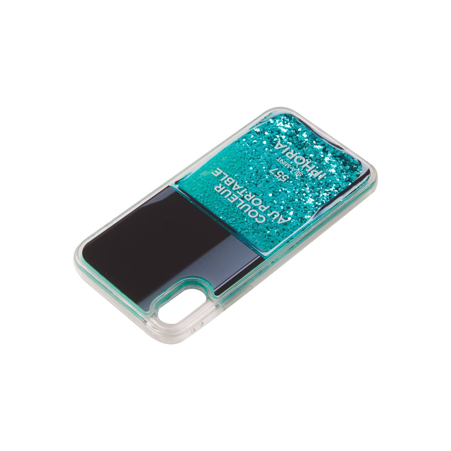 Liquid Case for Apple iPhone X/XS - Nail Polish Turquoise