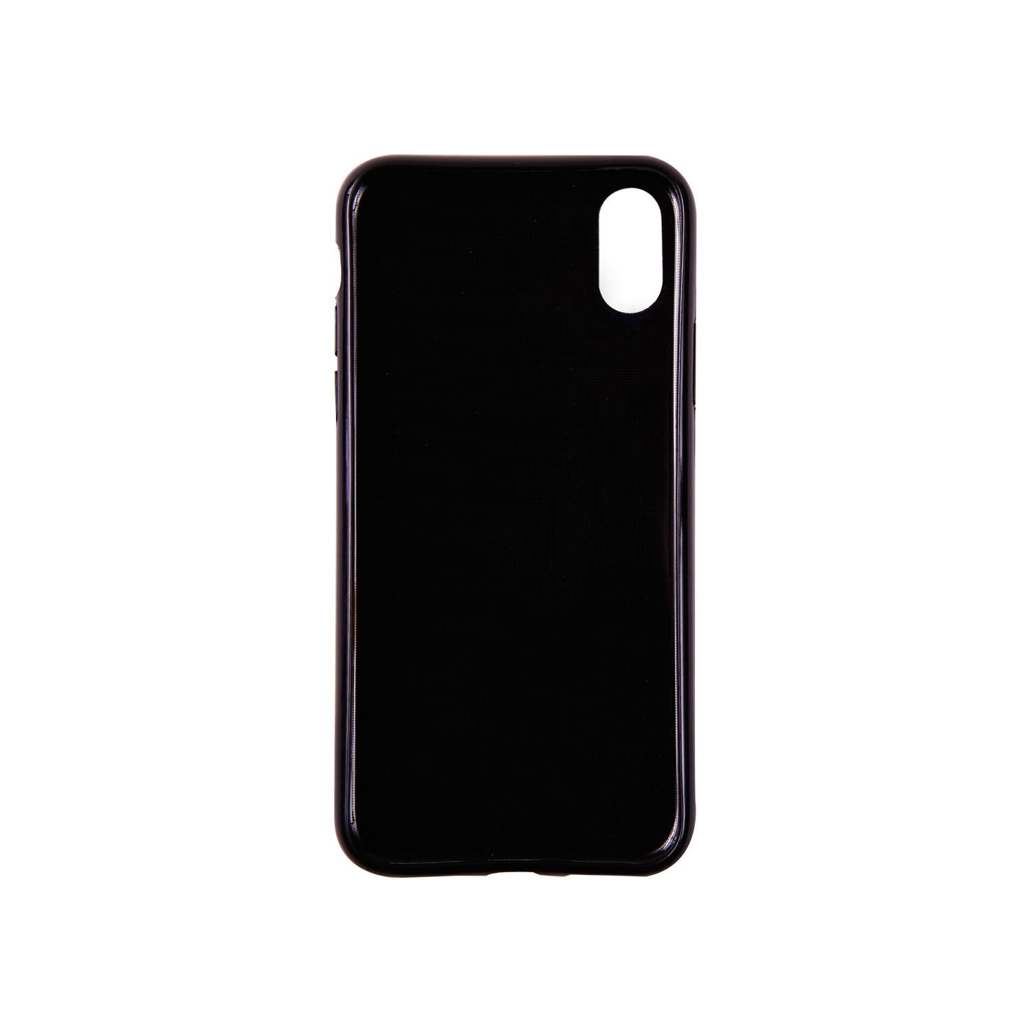 Case for Apple iPhone X/XS - Nailpolish Blue with Flowers