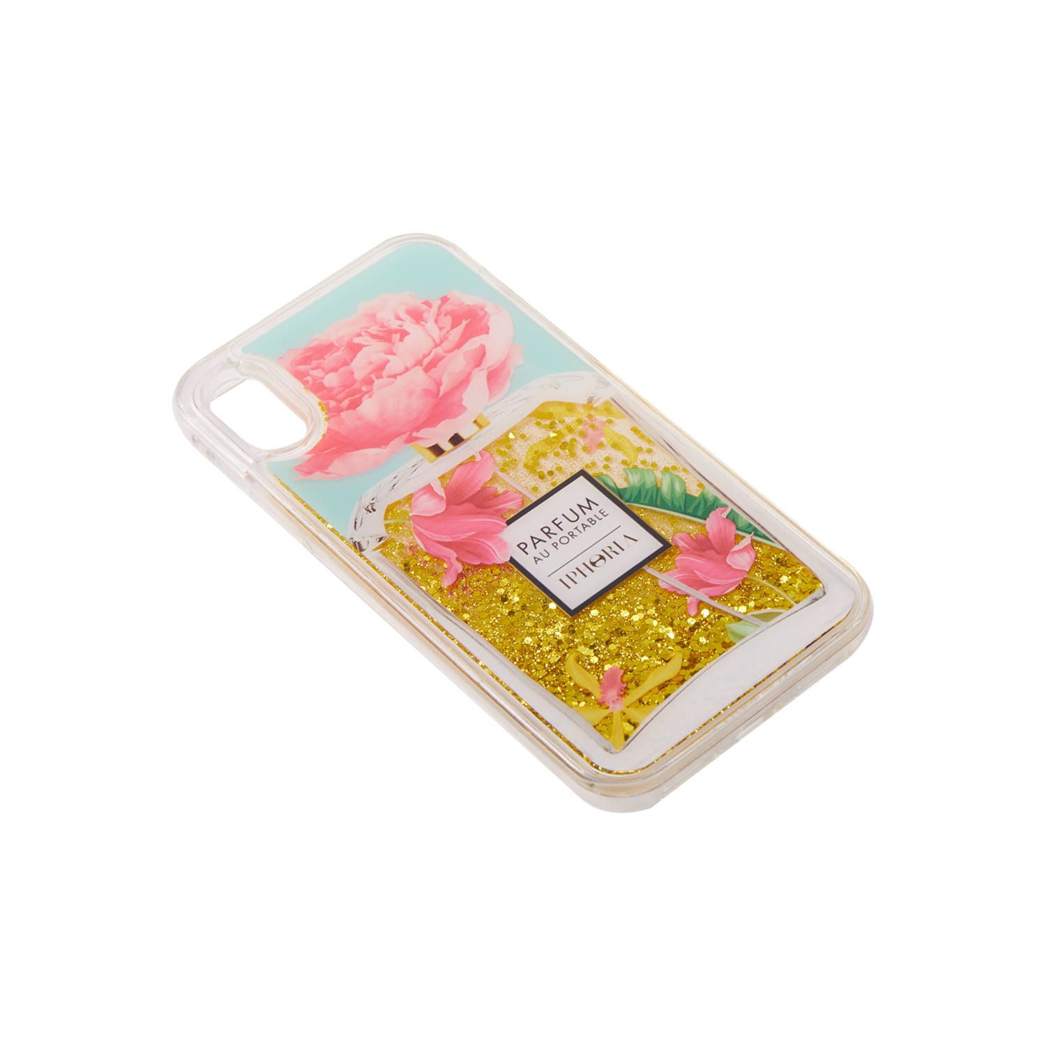 Liquid Case for Apple iPhone X/XS - Perfume Rose Ornaments