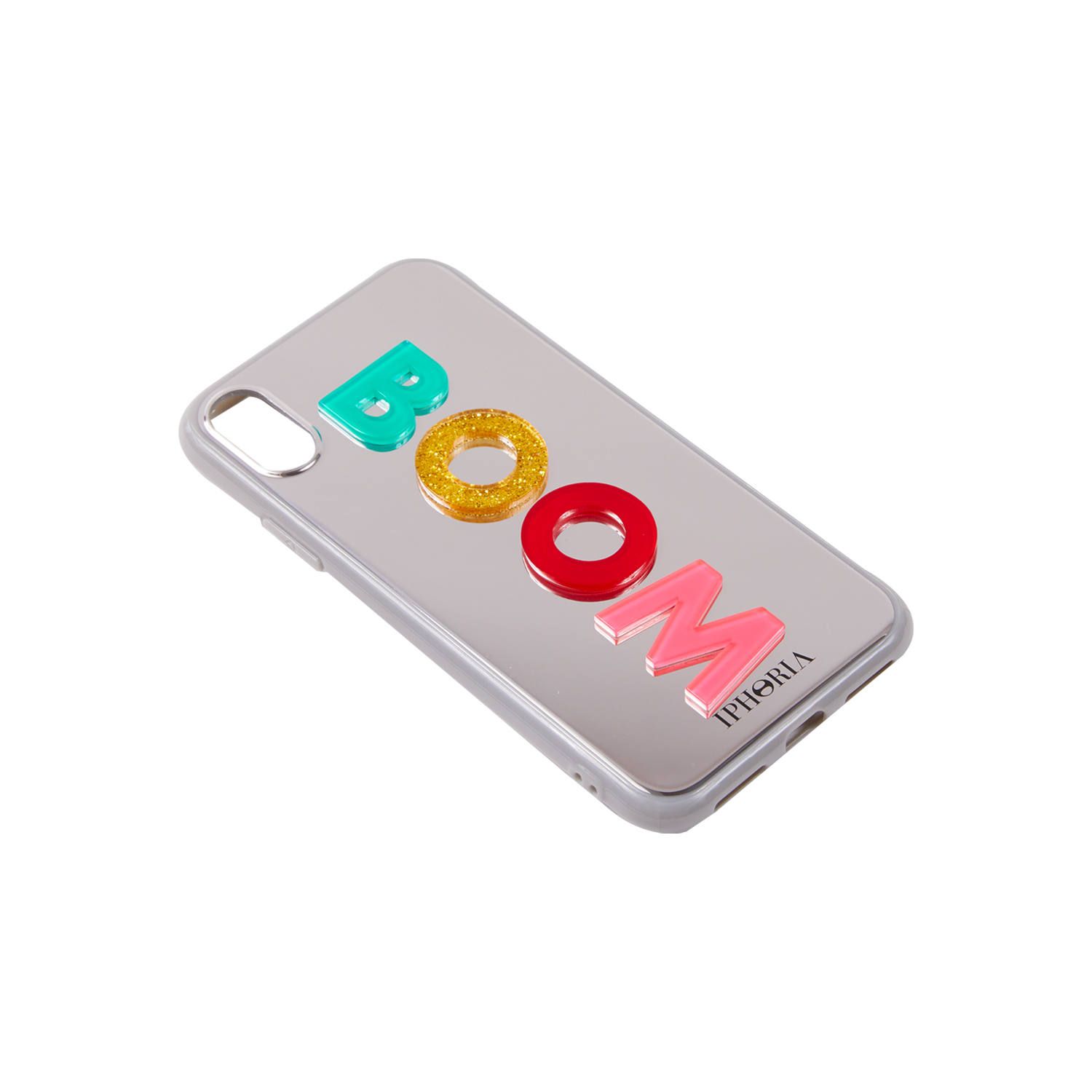 3D Case for Apple iPhone X/XS - Silver BOOM