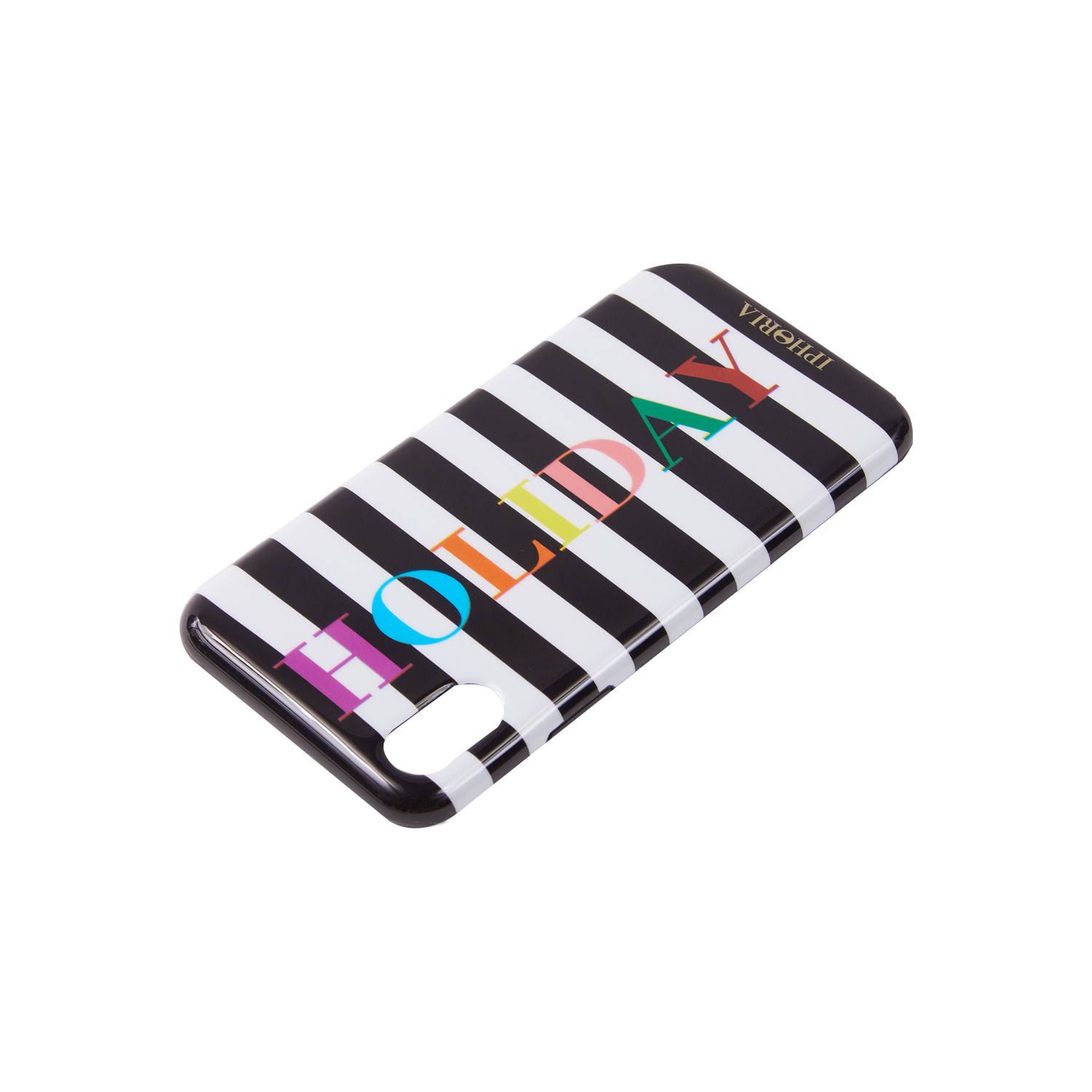 Case for Apple iPhone X/XS - Stripes Black and White HOLIDAY