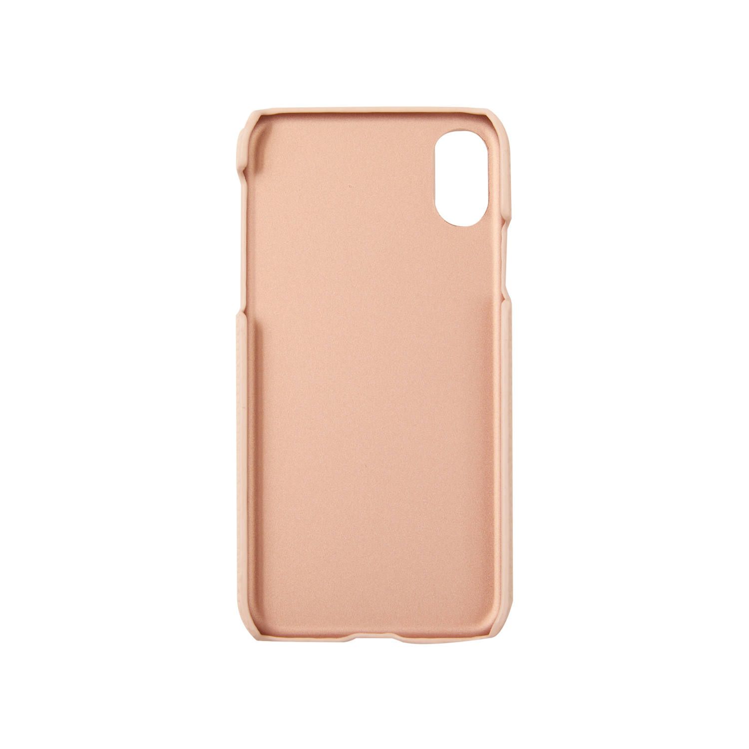 Veggie Leather Case for Apple iPhone X/XS - Beige with Blue Eye
