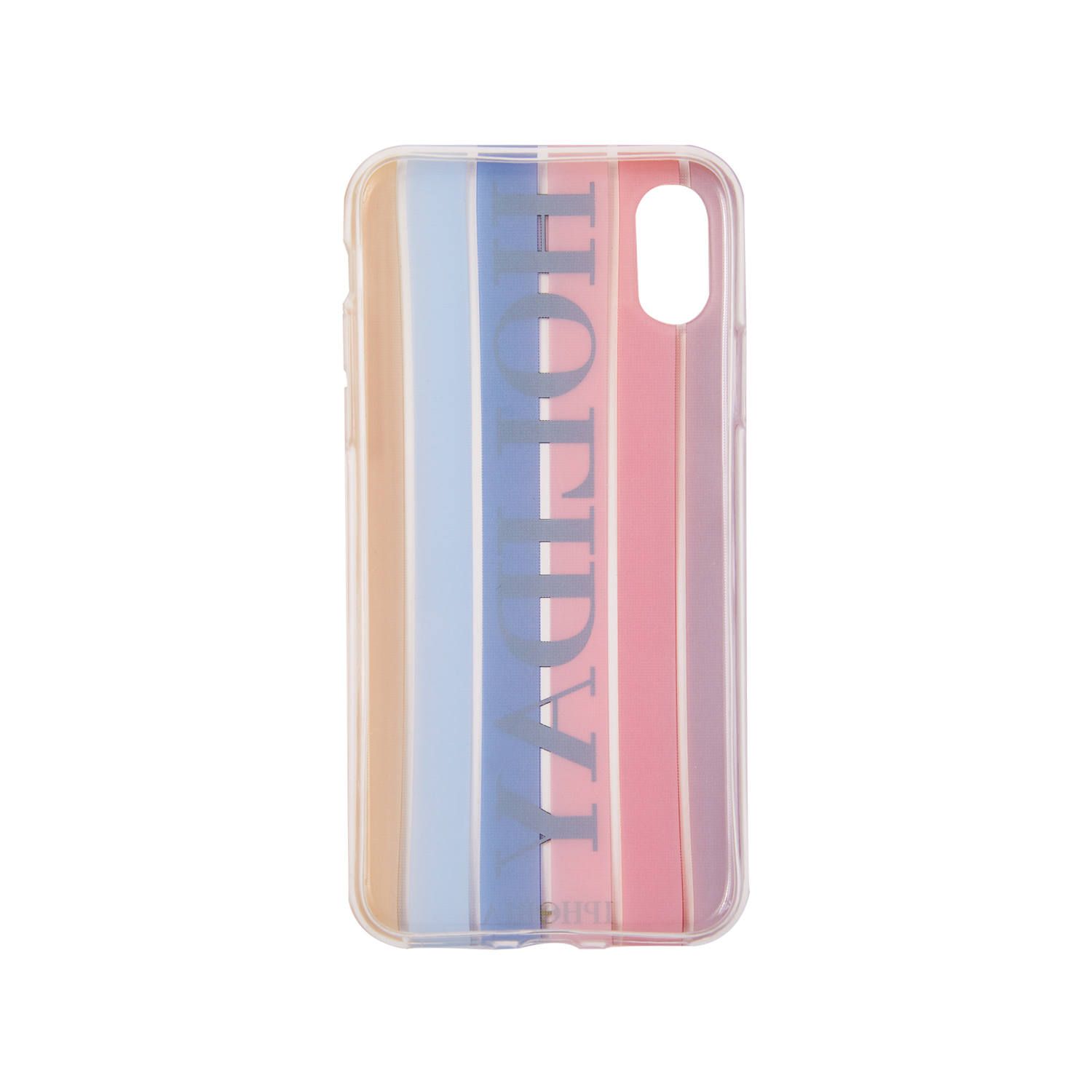 Case for Apple iPhone X/XS - Stripes Multicolor HOLIDAY Gold