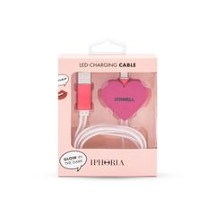 Lighting Cable for Apple iPhone - Pink Heart