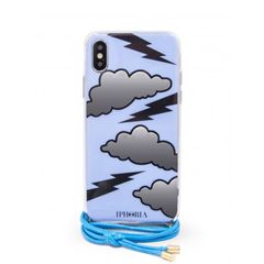 Necklace Case for Apple iPhone X/XS - Blue Thunderstorm