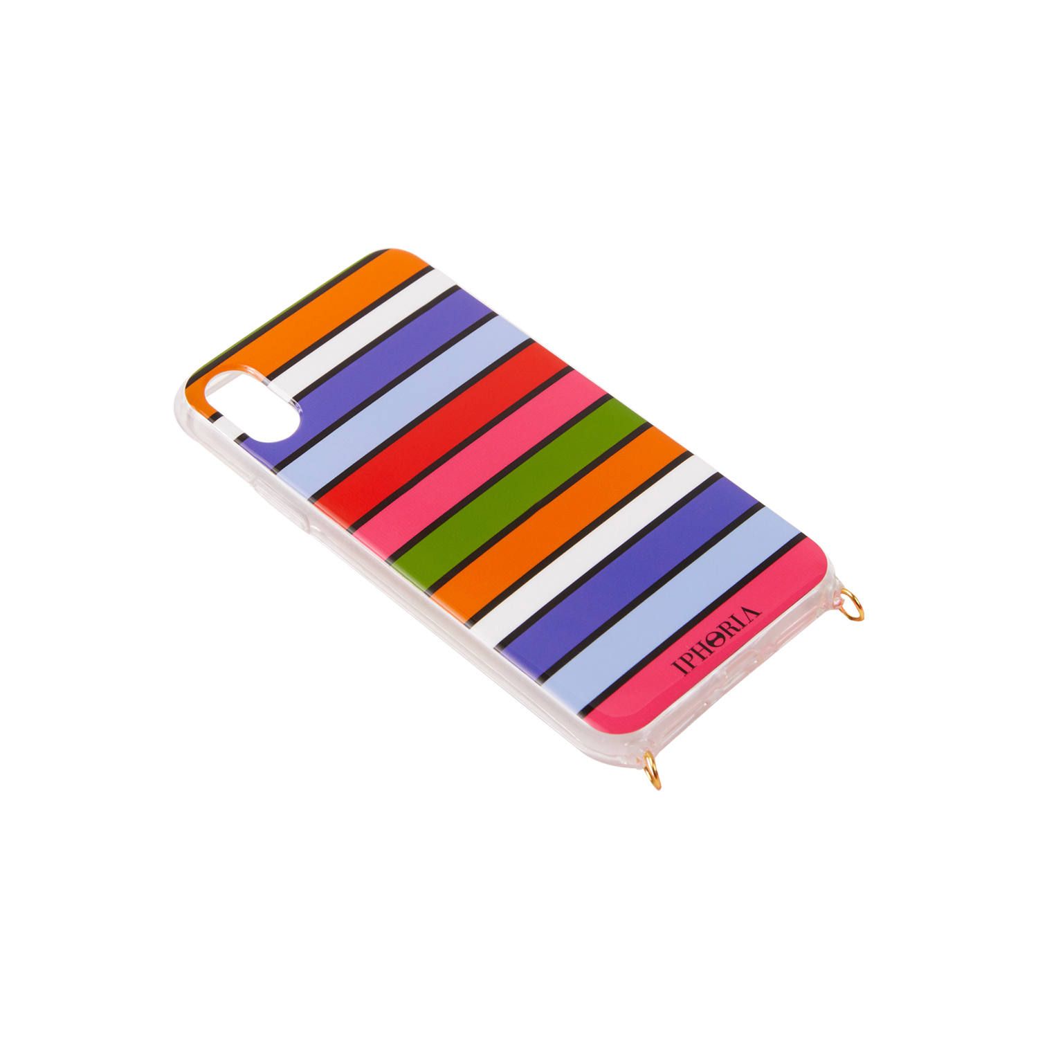 Necklace Case for Apple iPhone X/XS - Multicolor Stripes