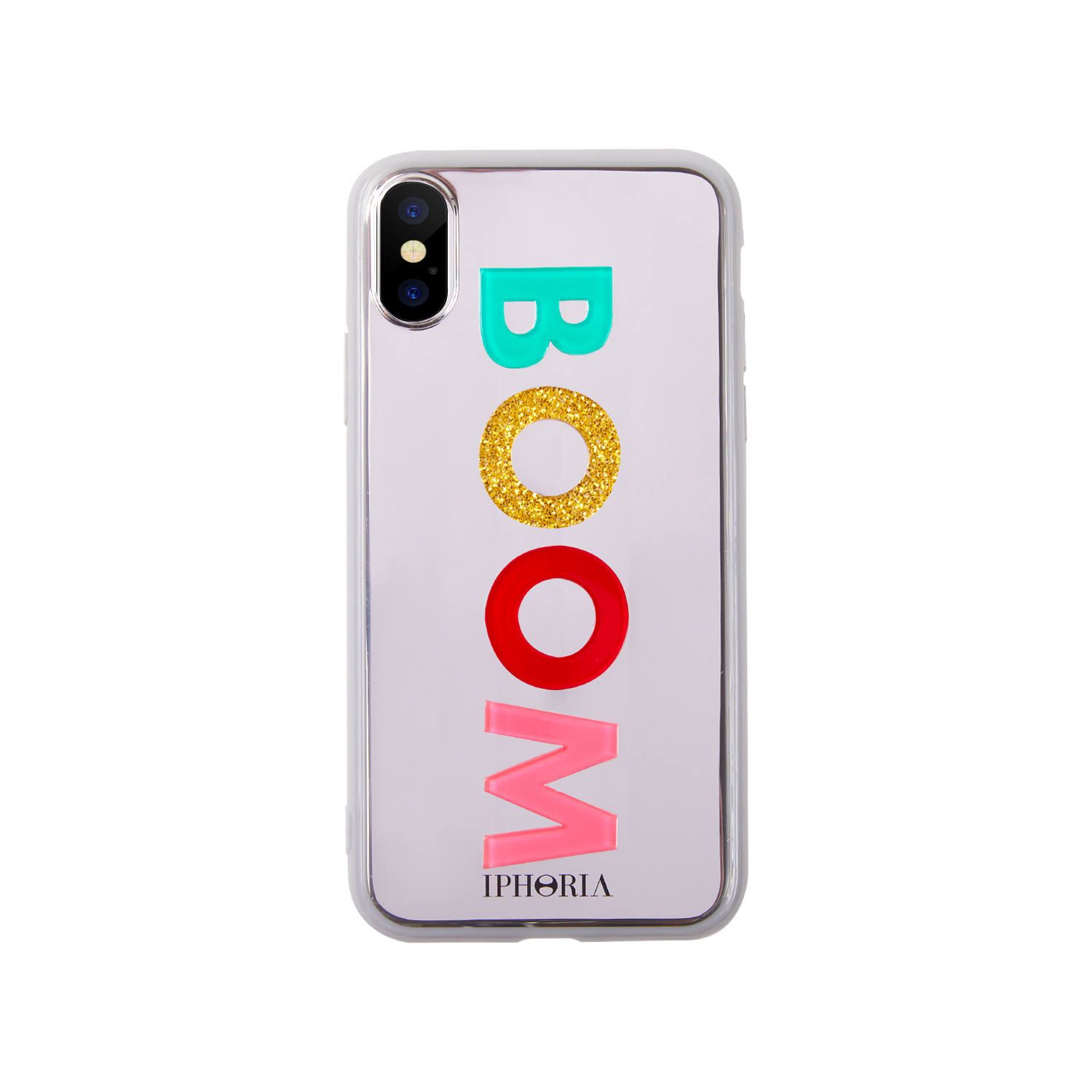 3D Case for Apple iPhone X/XS - Silver BOOM
