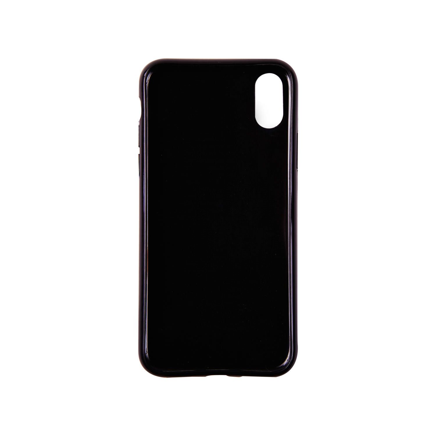 Case for Apple iPhone X/XS - Stripes Black and White with Fruits