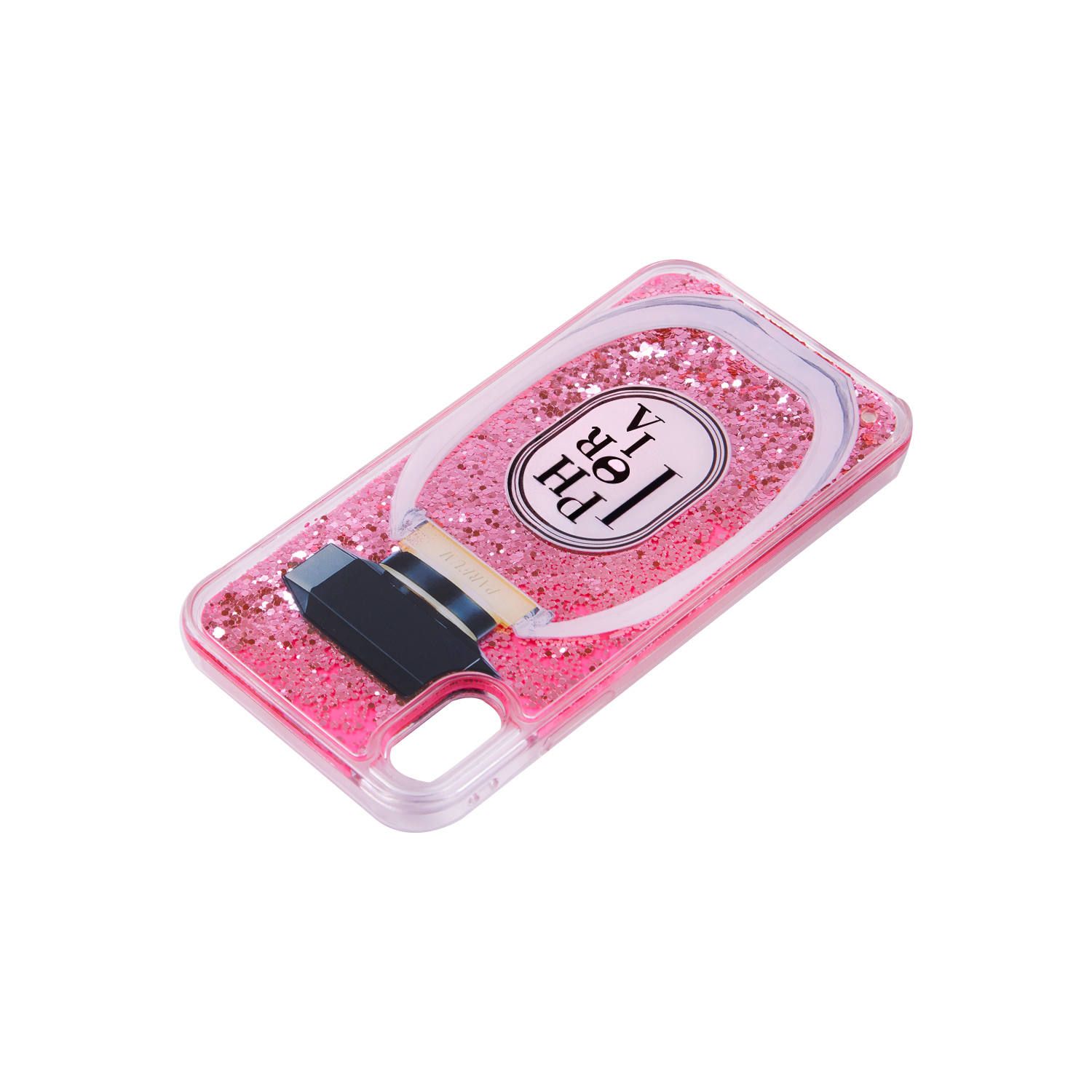 Liquid Case for Apple iPhone X/XS - Perfume Round Rose