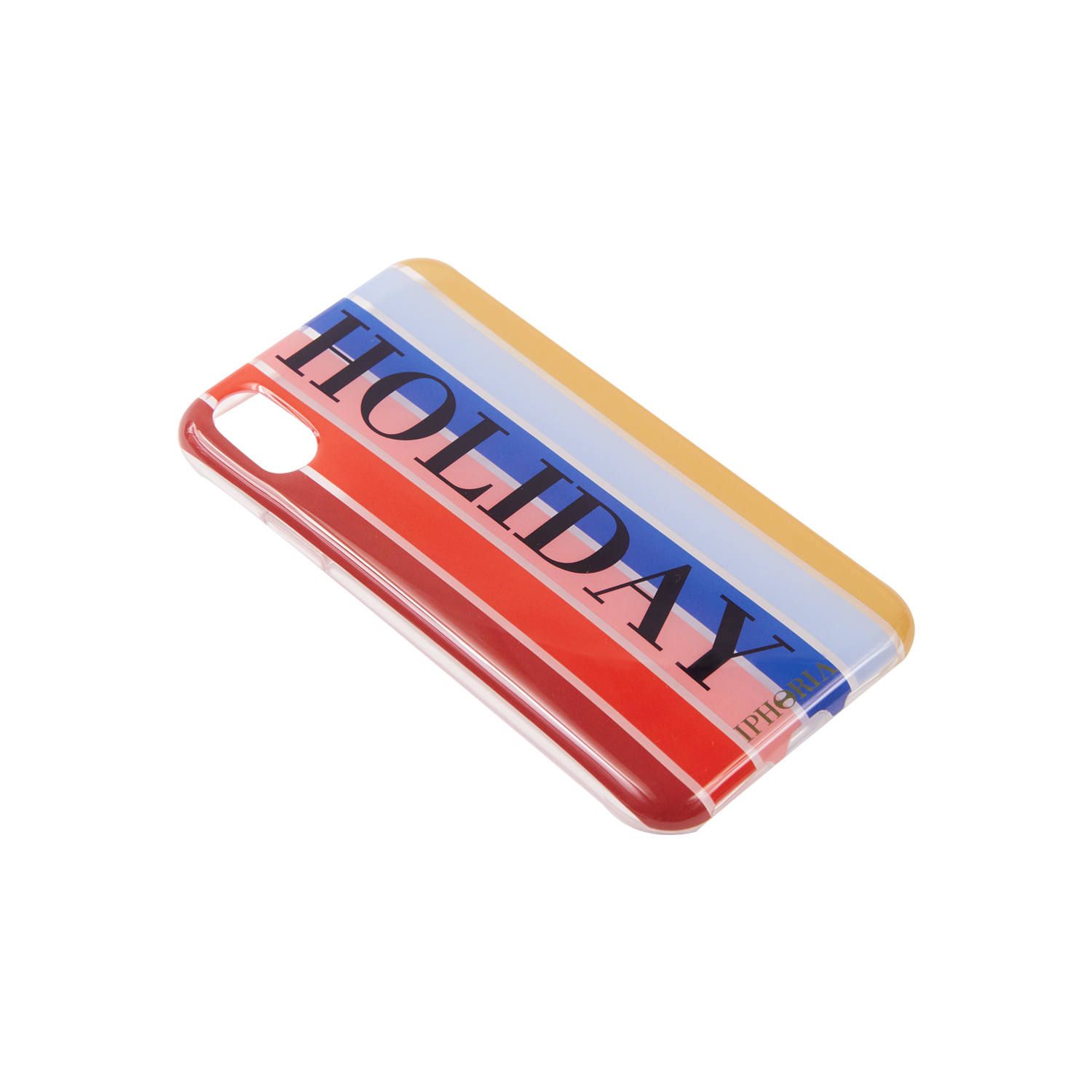 Case for Apple iPhone X/XS - Stripes Multicolor HOLIDAY Gold