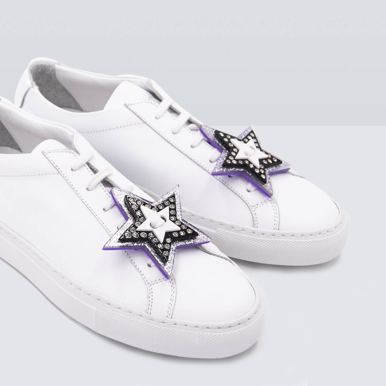Acryl Sneaker Patches - Disco Stars