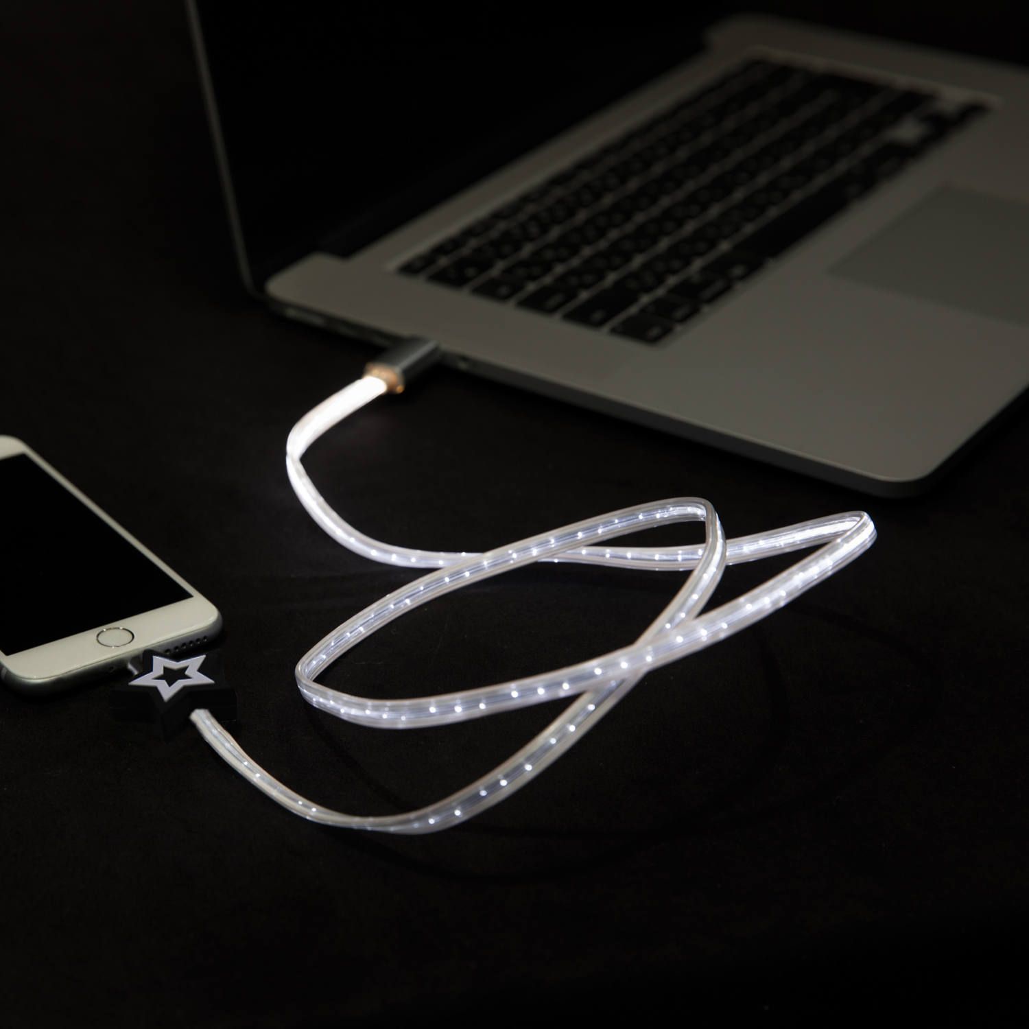 Lighting Cable for Apple iPhone - Black Star