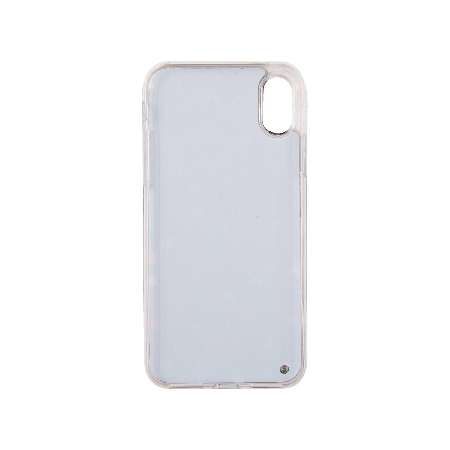 Liquid Case for Apple iPhone X/XS - Perfume Round Black Little Stars