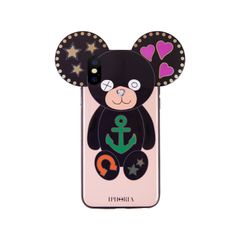 Case for Apple iPhone X/XS - Teddy Black Icons