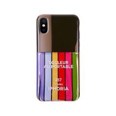 Case for Apple iPhone X/XS - Nailpolish Stripes Multicolor