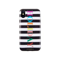 Case for Apple iPhone X/XS - Stripes Black and White HOLIDAY