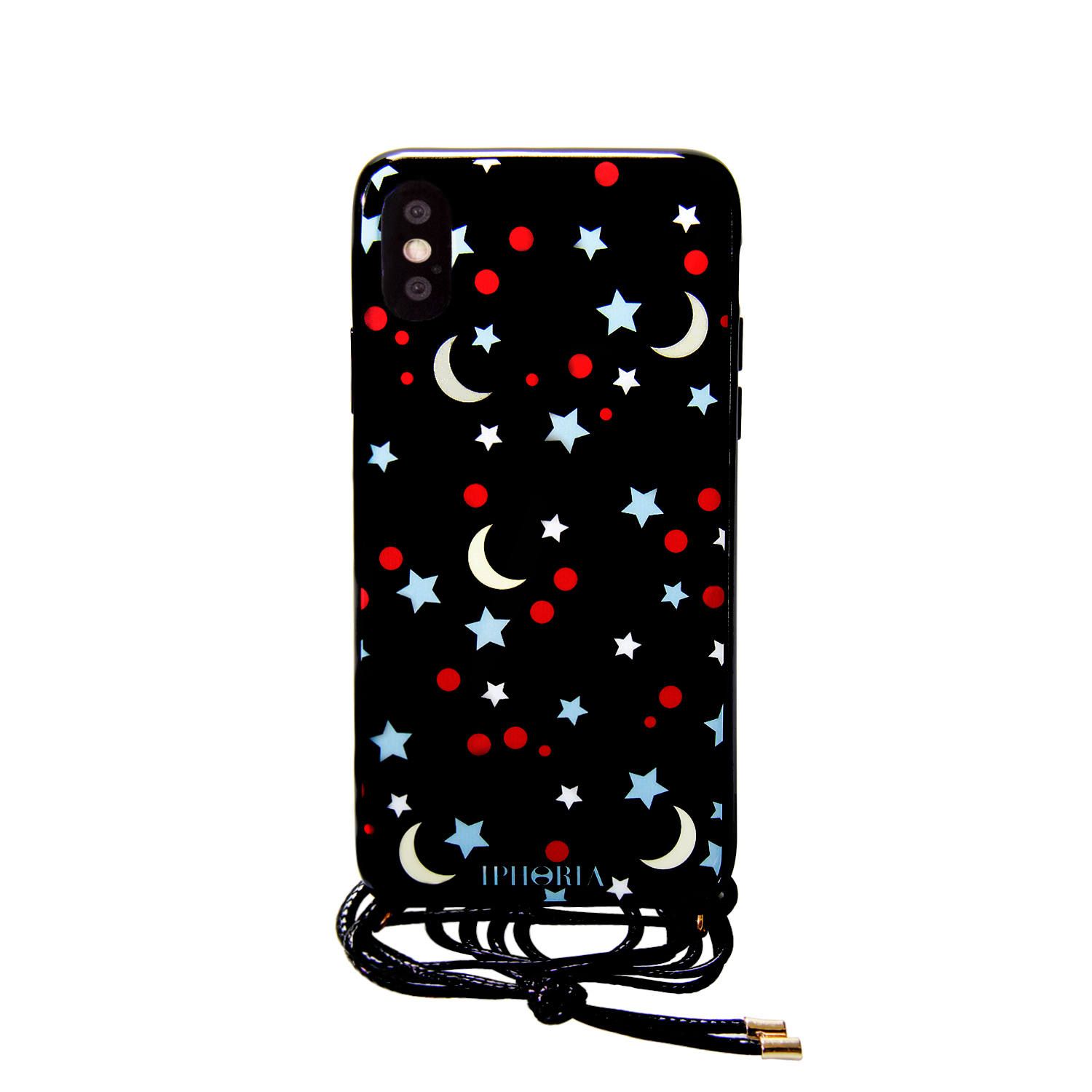 Necklace Case for Apple iPhone X/XS - Black Sky