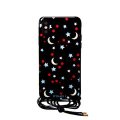 Necklace Case for Apple iPhone X/XS - Black Sky