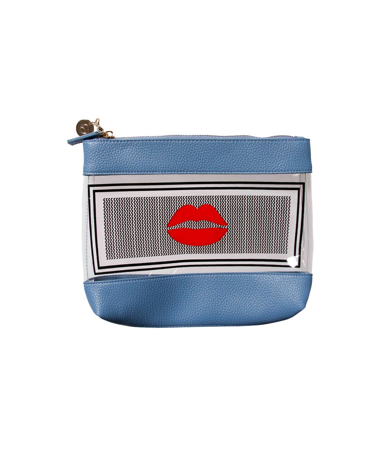 Inflight Bag - 1001 Nights Blue With Lips