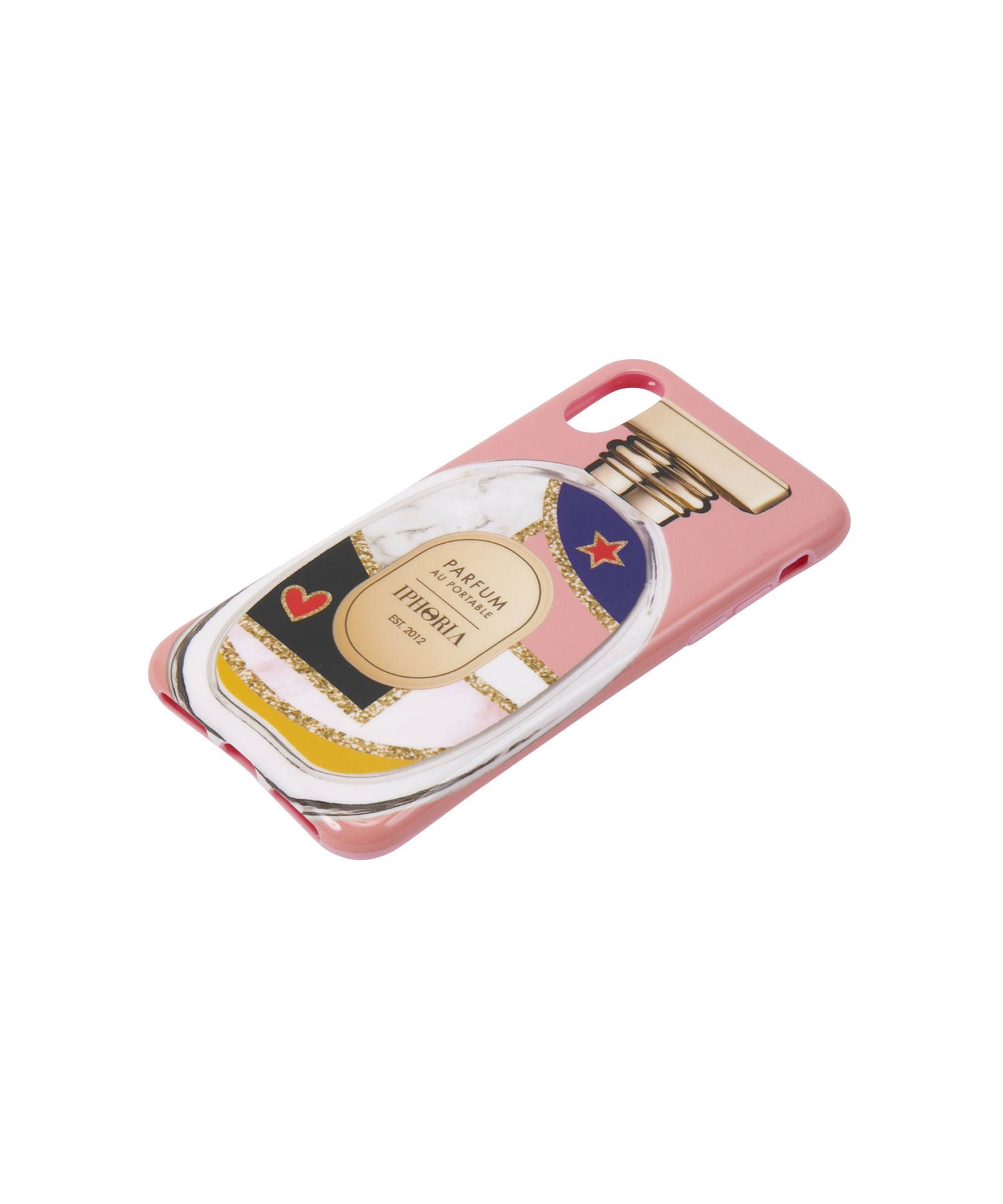 Case for Apple iPhone X/XS - Perfume Round Abstract Star Heart