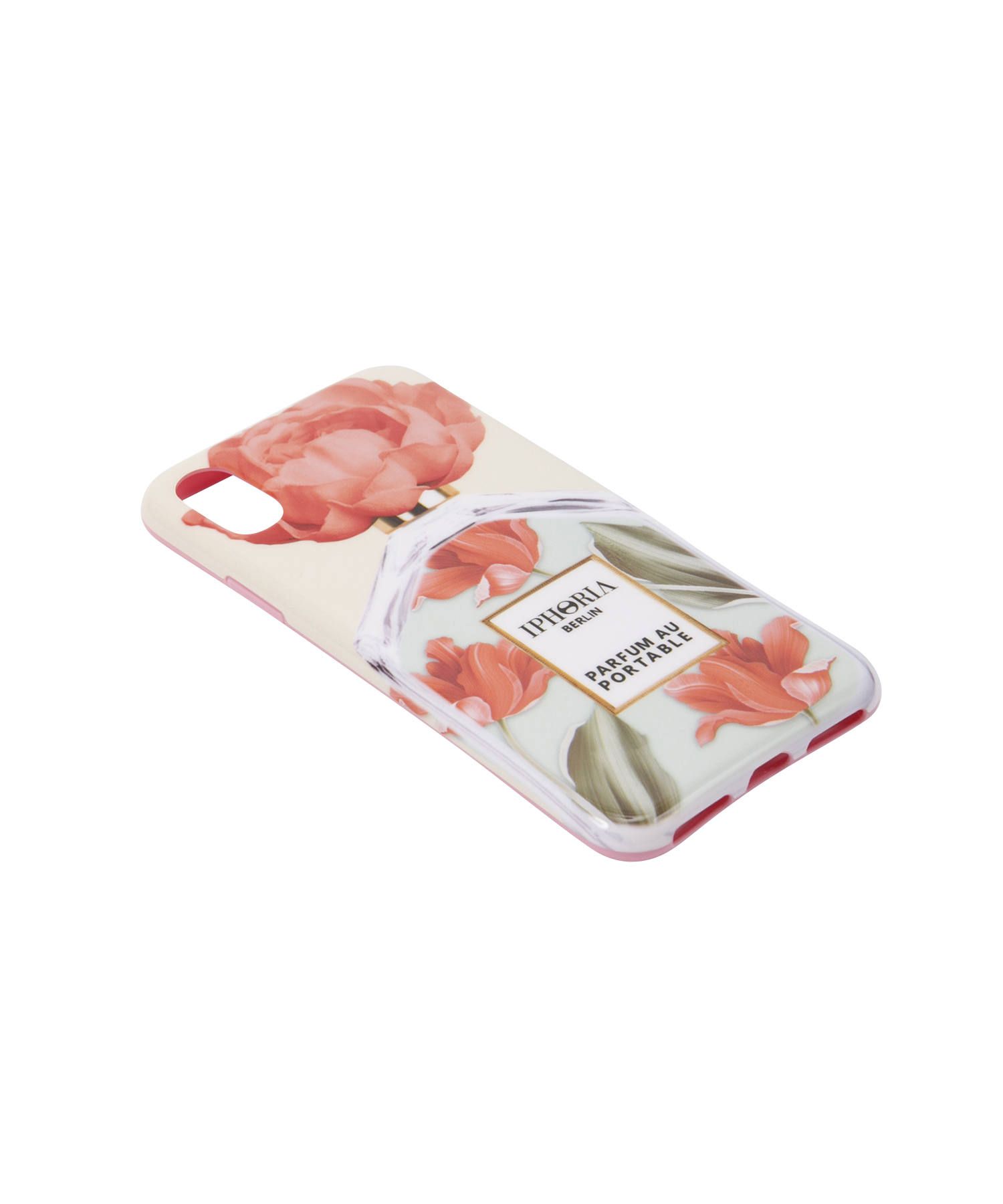 Case for Apple iPhone X/XS - Perfume Oblique Flower Red
