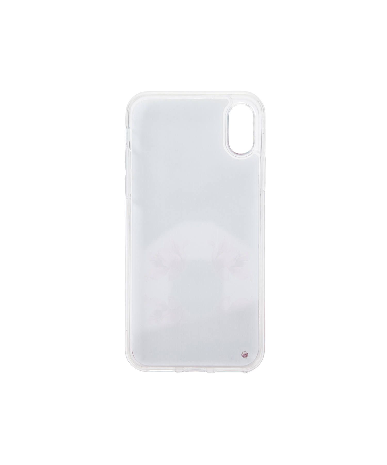 Liquid Case for Apple iPhone X/XS - Perfume Oblique Flower Light Blue