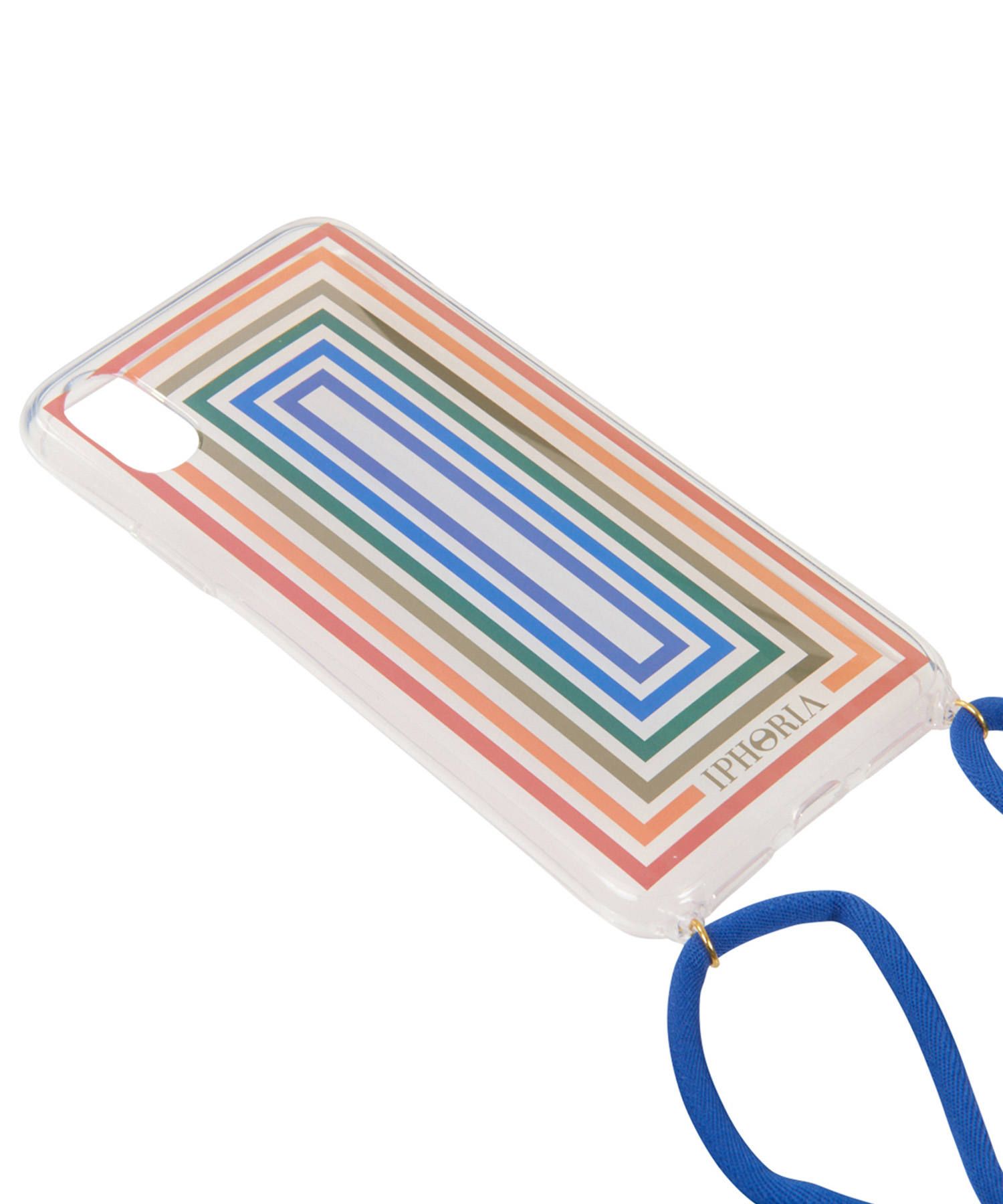 Necklace Case for Apple iPhone X/XS - Transparent Multicolor Frames