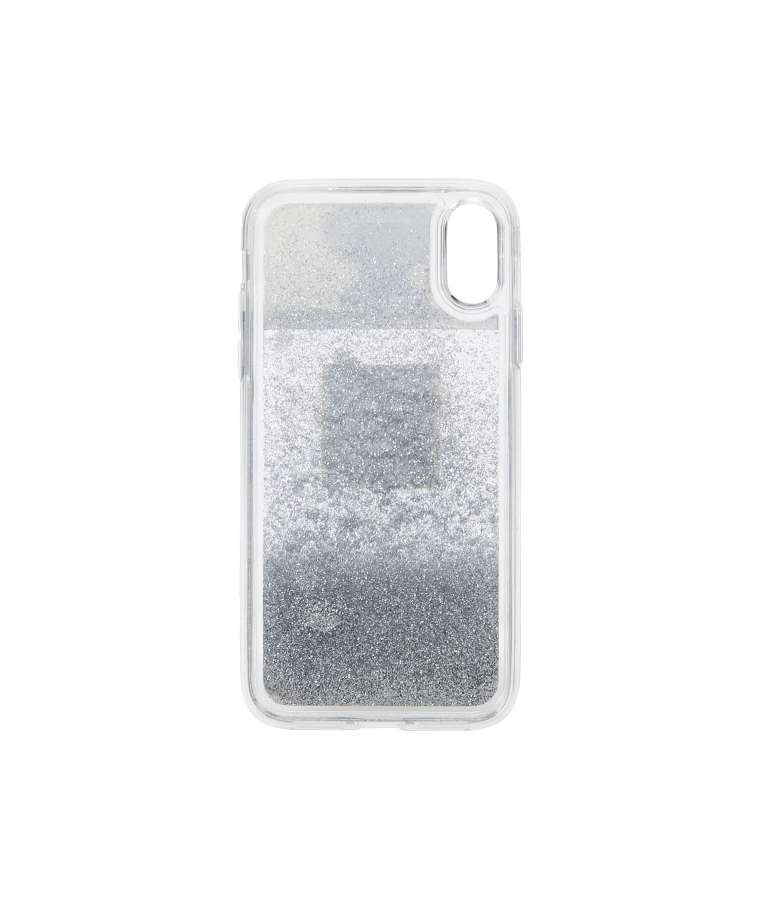 Liquid Case for Apple iPhone XR - Silver Glitter